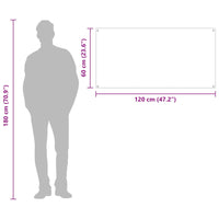 Rivestimento da Cucina Giallo 120 x 60 x 0,6 cm vetro temperato 42001321