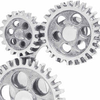 Fermalibri 2 pcs Argento 10 x 10 x 22 cm Alluminio 42000120