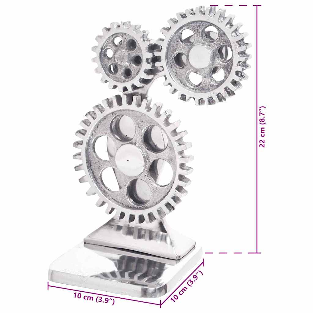 Fermalibri 2 pcs Argento 10 x 10 x 22 cm Alluminio 42000120