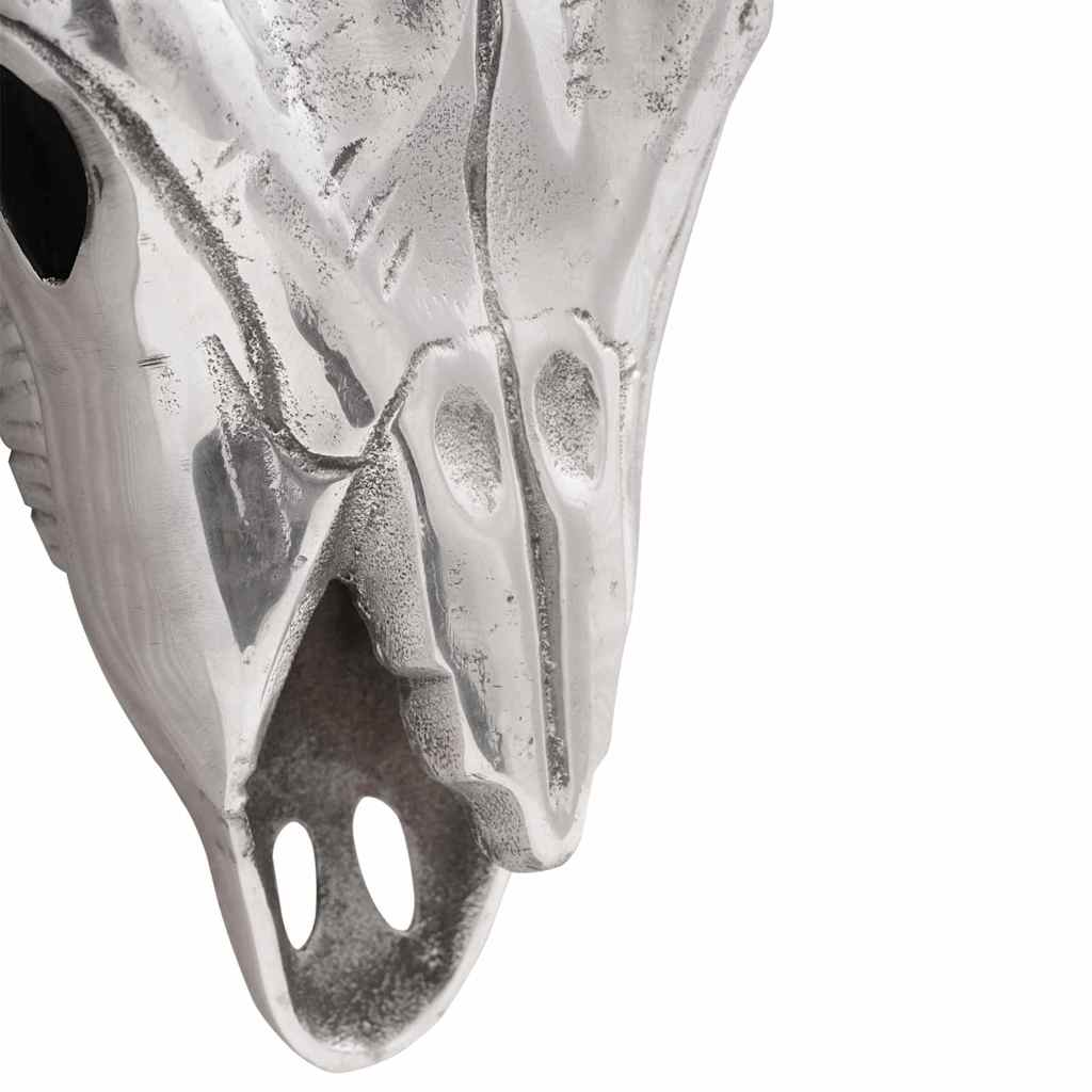 Teschio di toro Argento 49 x 10 x 36 cm Alluminio 42000132