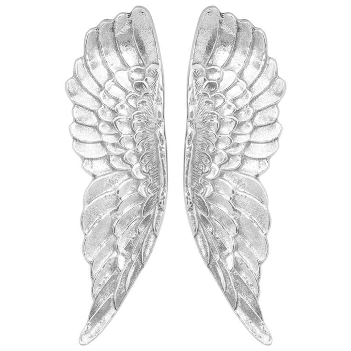 Scultura con ali Argento 31 x 5 x 91 cm Alluminio 42000133