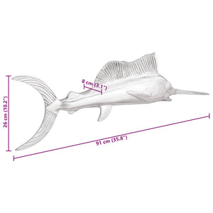 Scultura Argento 91 x 8 x 26 cm Alluminio 42000141