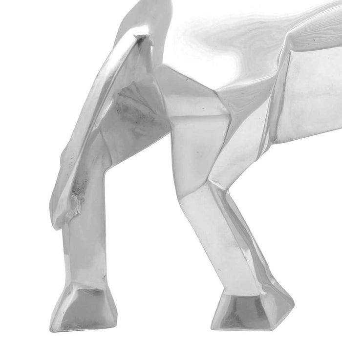 Scultura di toro Argento 74 x 23 x 39 cm Alluminio 42000144