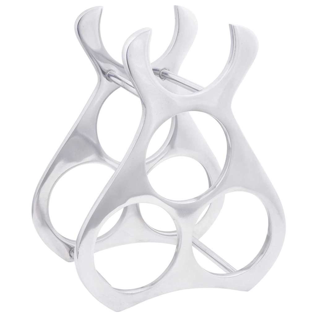 Portabottiglie Argento 23 x 14 x 28 cm Alluminio 42000149