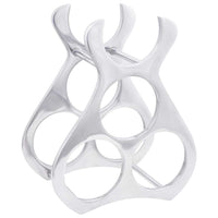 Portabottiglie Argento 23 x 14 x 28 cm Alluminio 42000149