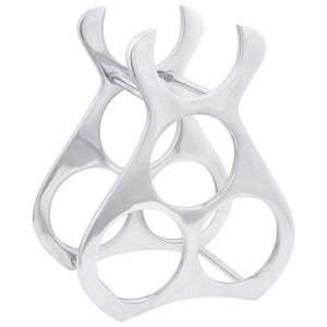 Portabottiglie Argento 23 x 14 x 28 cm Alluminio 42000149