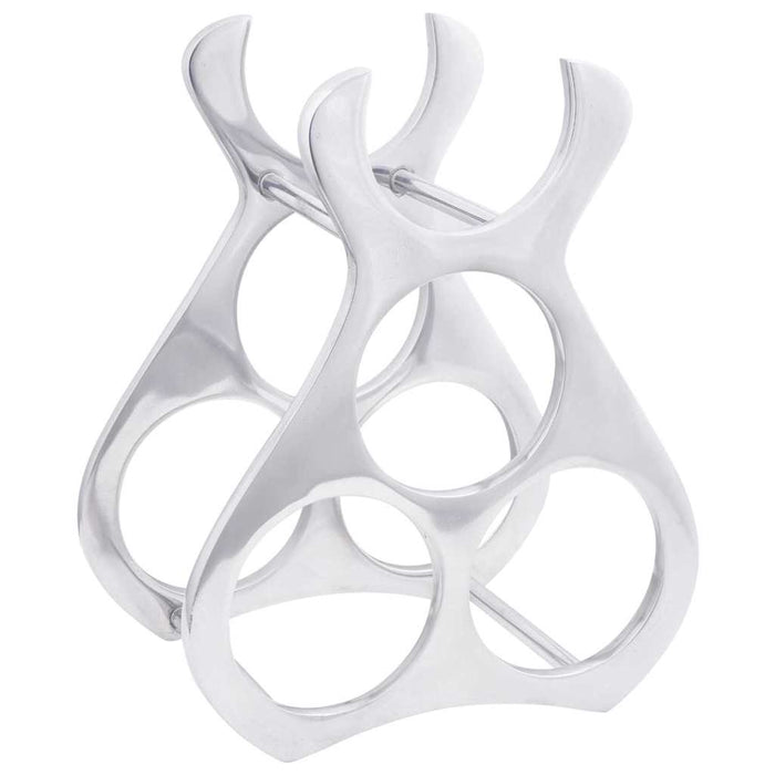 Portabottiglie Argento 23 x 14 x 28 cm Alluminio 42000149