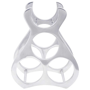 Portabottiglie Argento 23 x 14 x 28 cm Alluminio 42000149
