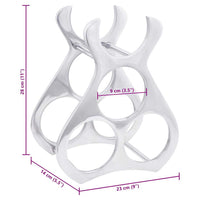 Portabottiglie Argento 23 x 14 x 28 cm Alluminio 42000149