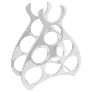Portabottiglie Argento 38 x 33 x 13 cm Alluminio 42000150