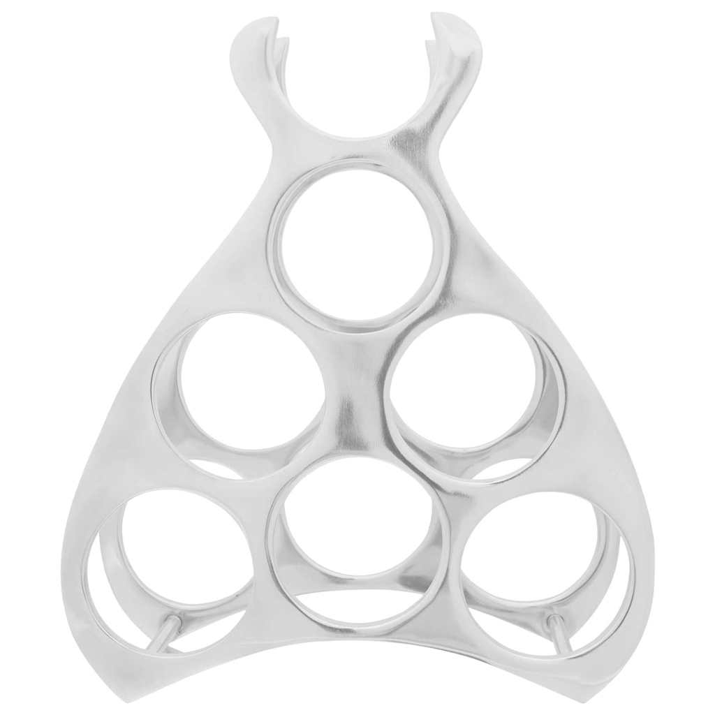 Portabottiglie Argento 38 x 33 x 13 cm Alluminio 42000150