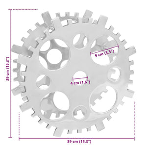 Portabottiglie Argento 39 x 39 x 14 cm Alluminio 42000152