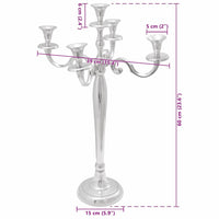 Candelabro Argento 39 x 39 x 60 cm Alluminio 42000155
