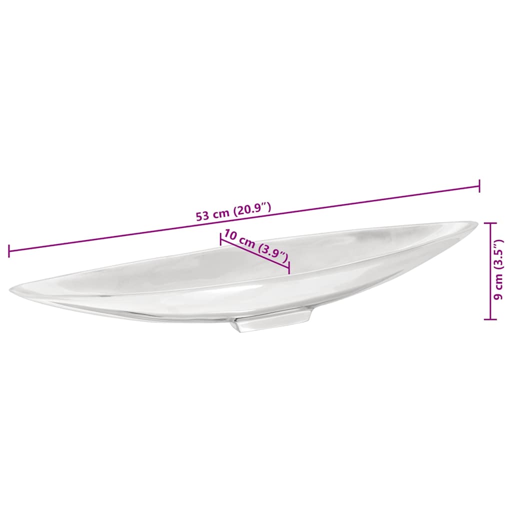 Cesto di frutta Argento 54 x 9 x 10 cm Alluminio 42000159