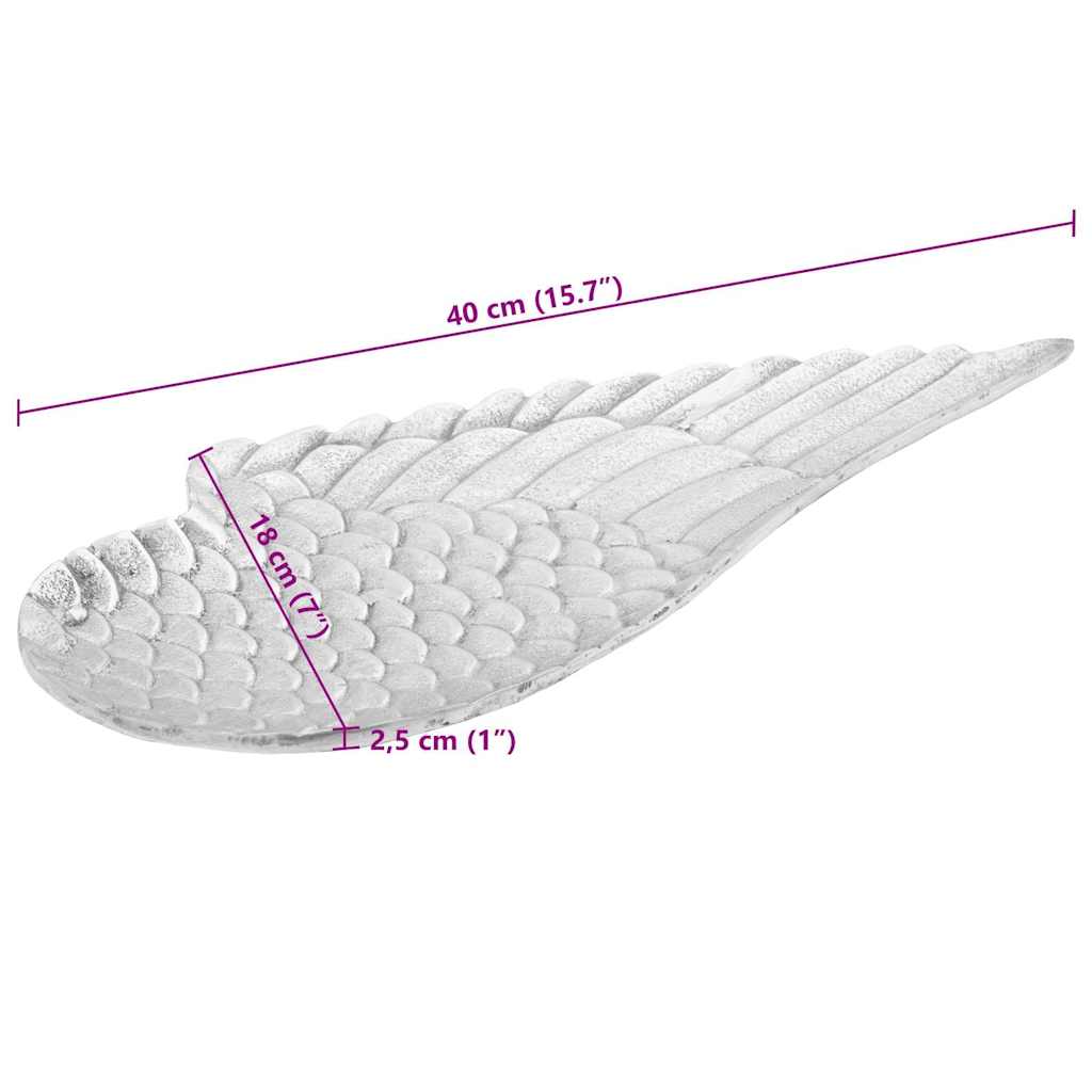 Cesto di frutta 2 pcs Argento 40 x 18 x 4 cm Alluminio 42000160