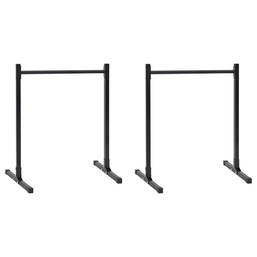 Stazioni per Dips Manuale 2 pcs Nero 109 x 90 x 105 cm 42002571