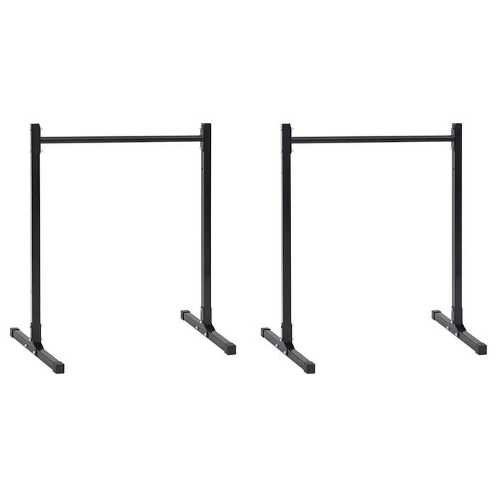 Stazioni per Dips Manuale 2 pcs Nero 109 x 90 x 105 cm 42002571