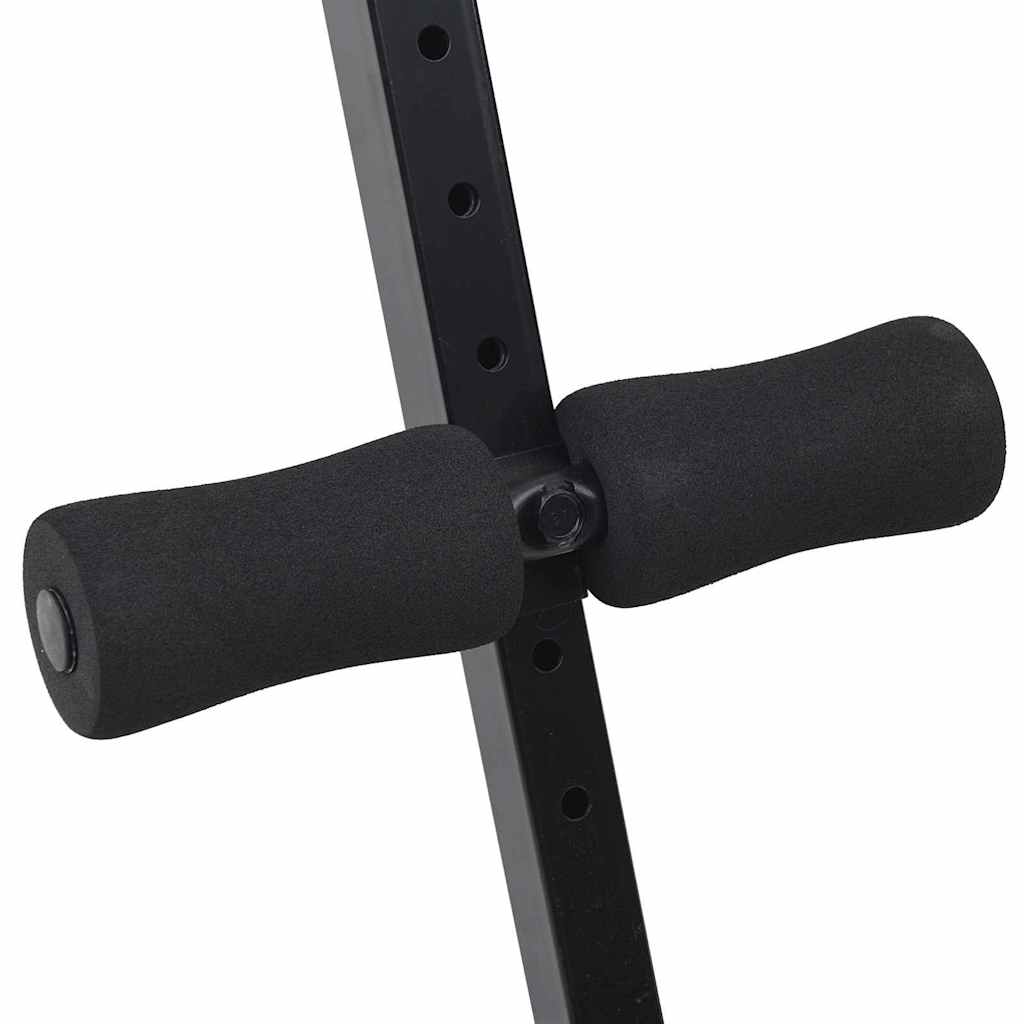 Panca per addominali Nero 124 x 33.5 x 55 cm 42002575