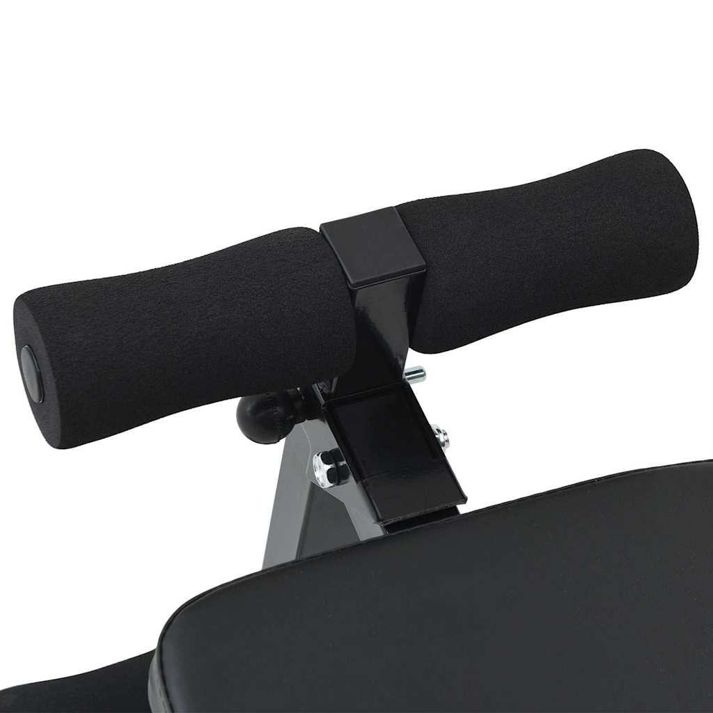 Panca per addominali Nero 124 x 33.5 x 55 cm 42002575