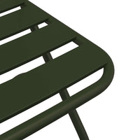 Sedie da Giardino Pieghevoli 2 pz Verde Scuro, 42x52x82 cm, Acciaio Rivestito in Polvere. 42002937