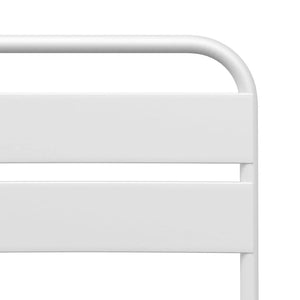 Sedie da Giardino Pieghevoli  2 pz Bianche in Acciaio 42002938