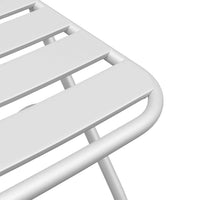 Sedie da Giardino Pieghevoli  2 pz Bianche in Acciaio 42002938