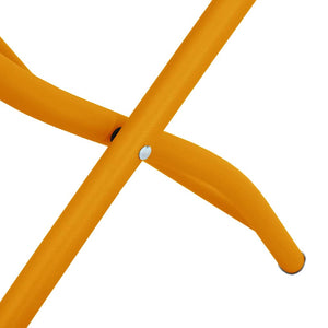 Sedie da giardino pieghevoli , 2 pezzi, giallo senape, 42x52x82 cm, acciaio verniciato a polvere. 42002939