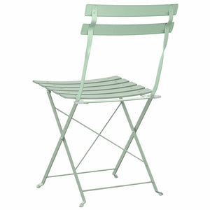 Sedia Pieghevole da Giardino 2 pcs Verde 42 x 46 x 82cm Acciaio 42002958