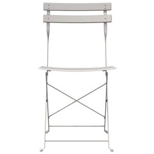 Set di 2 sedie da giardino pieghevoli  Beige in acciaio 42002959