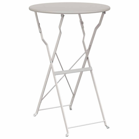 Tavolo da bistrot Beige Ø50x71 cm Acciaio verniciato a polvere 42002965