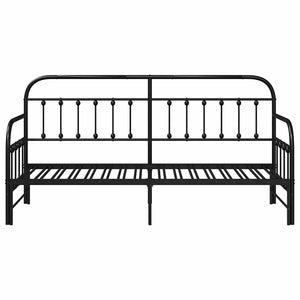 Struttura per letto di giorno Nero 75 x 190 cm 42002635