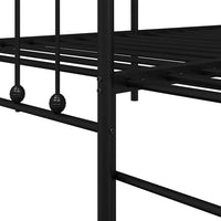 Struttura per letto di giorno Nero 90 x 190 cm 42002637