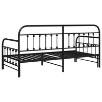 Struttura per letto di giorno Nero 100 x 190 cm 42002639