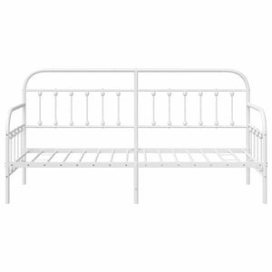Struttura per letto di giorno Bianco 75 x 190 cm Acciaio 42002642