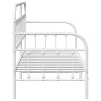 Struttura per letto di giorno Bianco 75 x 190 cm Acciaio 42002642
