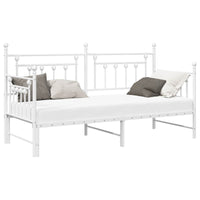 Struttura per letto di giorno Bianco 75 x 190 cm Acciaio 42002677