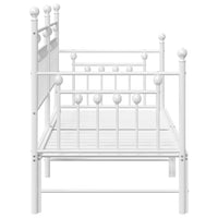 Struttura per letto di giorno Bianco 75 x 190 cm Acciaio 42002677