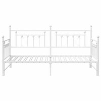 Struttura per letto di giorno Bianco 90 x 200 cm Acciaio 42002680