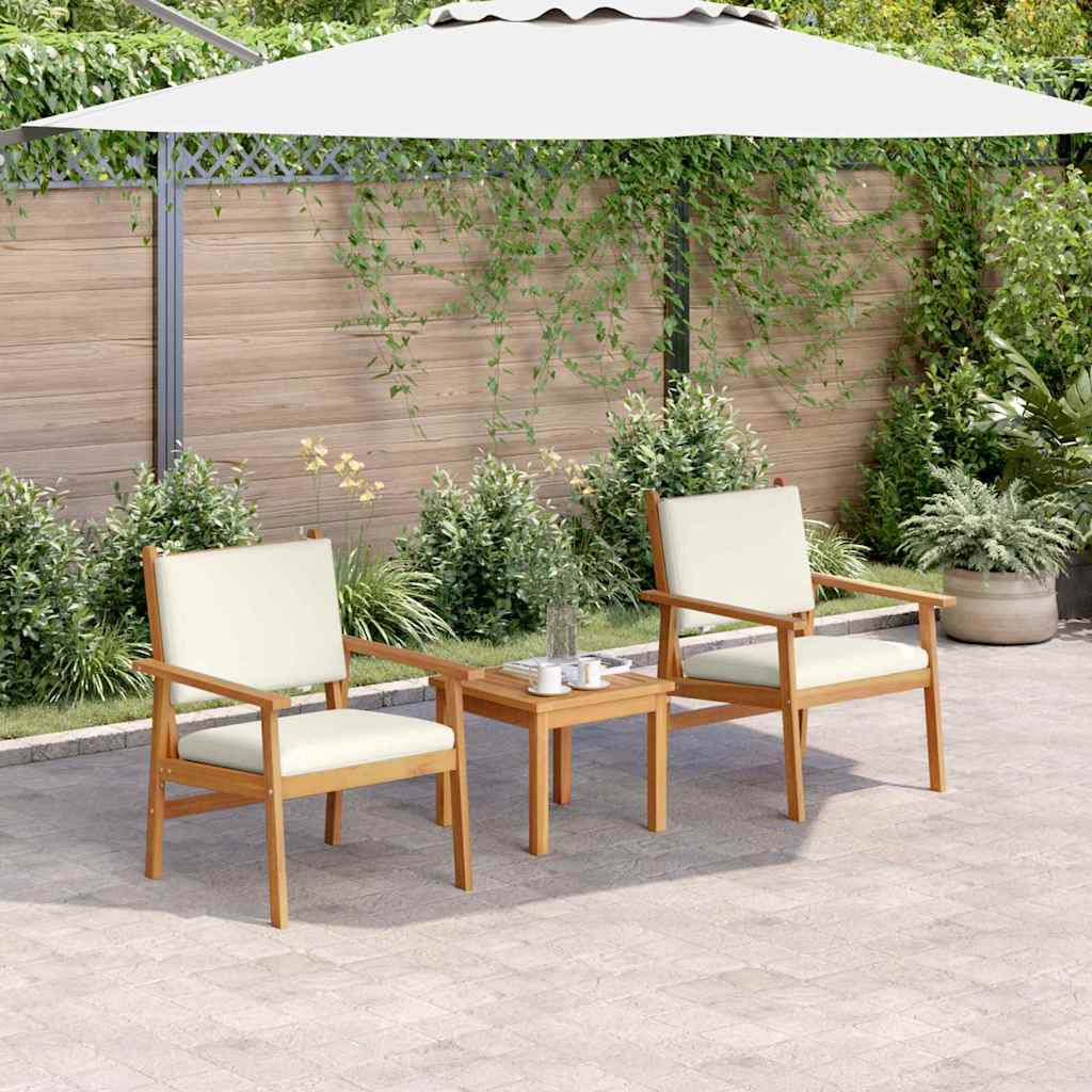 vidaXL Sedia da Giardino 2 pcs Marrone Legno massello di acacia