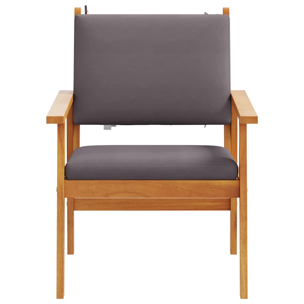 Sedia da Giardino 2 pcs Marrone Legno massello di acacia 4106580