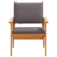 Sedia da Giardino 2 pcs Marrone Legno massello di acacia 4106580