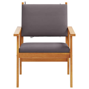 Sedia da Giardino 2 pcs Marrone Legno massello di acacia 4106580