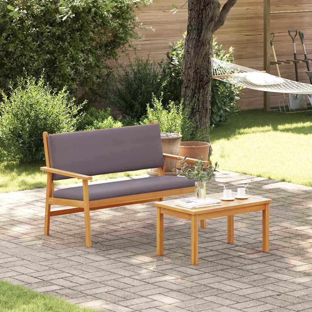 Panchina da giardino Antracite Legno di Acacia Massello 4106582