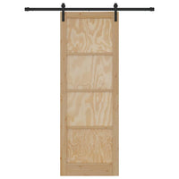 Porta Scorrevole  con Set Hardware 83x232 cm in Legno Massello di Pino 3333172