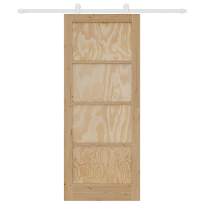 Set di Porte Scorrevoli Manuale Naturale e bianco 83 x 202 cm 3333392