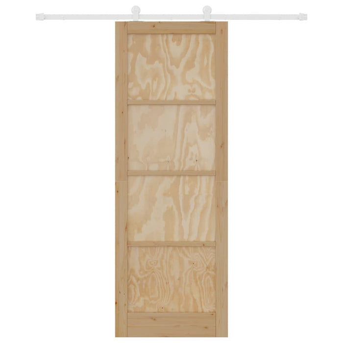 Set di Porte Scorrevoli Manuale Naturale e bianco 83 x 232 cm 3333424
