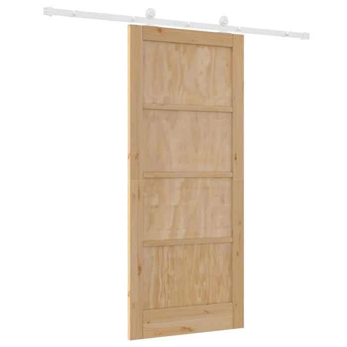 Set di Porte Scorrevoli Manuale Naturale e bianco 86 x 198.5 cm 3333426