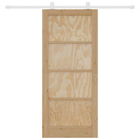 Set di Porte Scorrevoli Manuale Naturale e bianco 86 x 198.5 cm 3333426