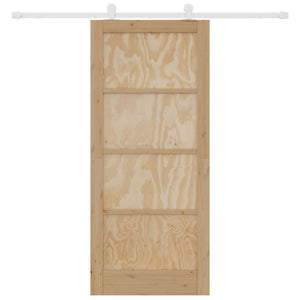 Set di Porte Scorrevoli Manuale Naturale e bianco 86 x 198.5 cm 3333426