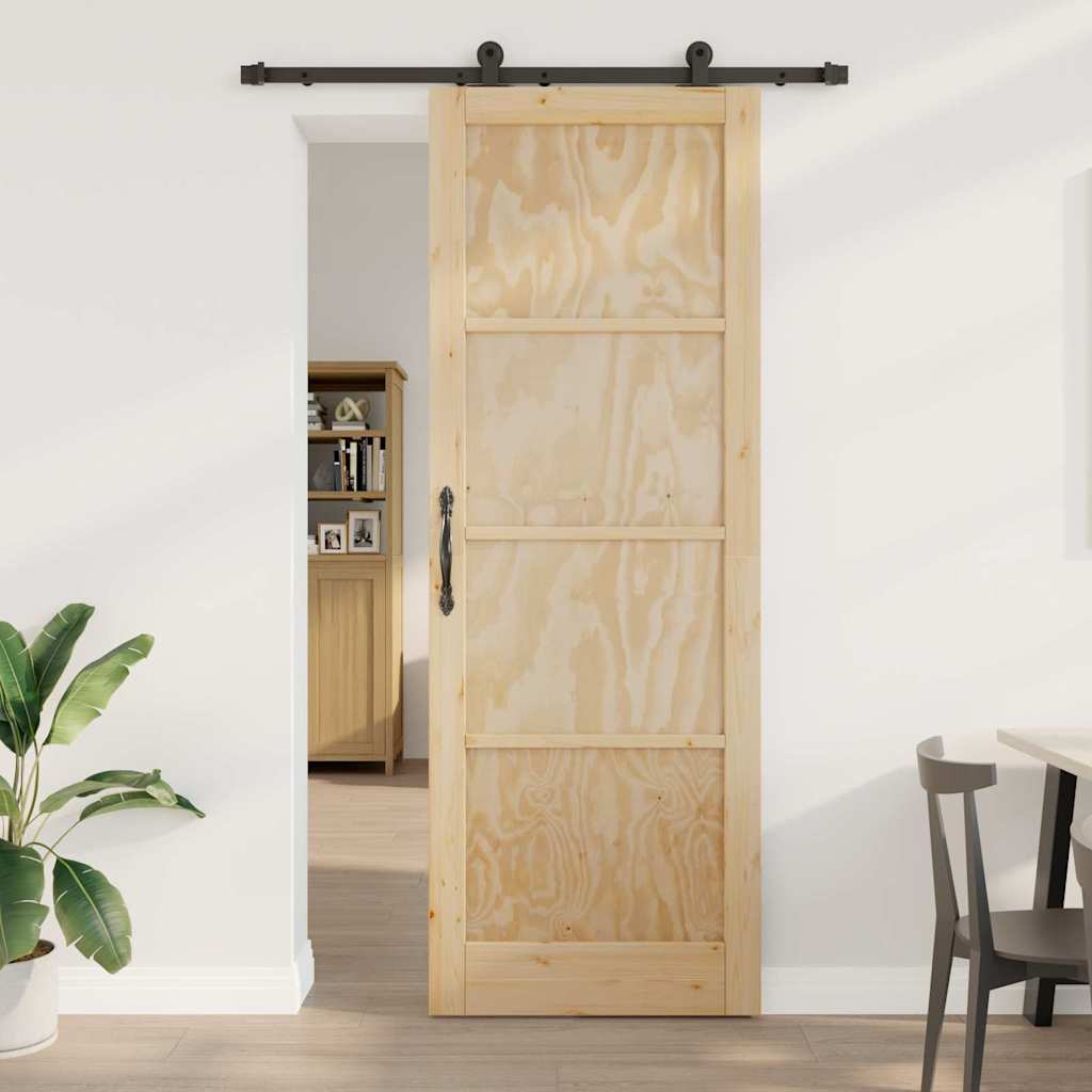 Porta scorrevole con set hardware 'ORKDAL'Legno massello di pino 3333452